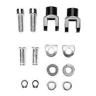 Black Aluminum 29mm/1.1in Motorcycle Footpegs Screw Nut Kit Pedal Mounting Accessory