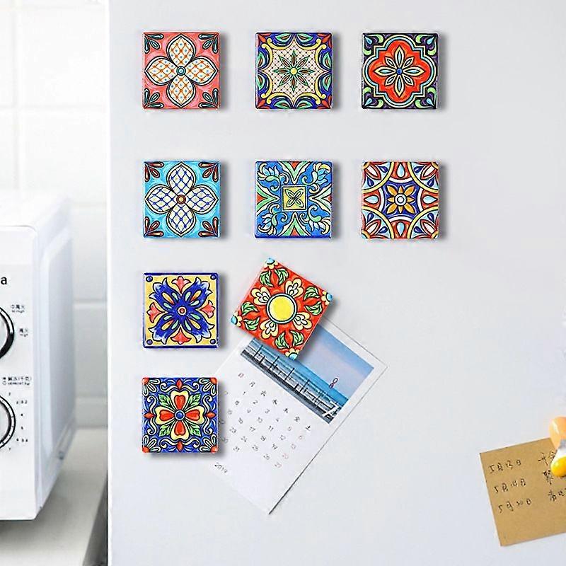 Square Soft Magnetic Ceramic Fridge Magnets 15 Different Styles