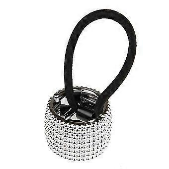 Fashion Women Punk Rivet Circle Ring Elastic Hair Rope Band Ponytail Accessory QinHai