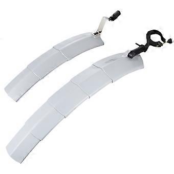 1 Set Telescopic Bike Accessories Road Bike Mud Guard Adjustable Cycling Mount Bike Riding Equipment Accessories (Grey)