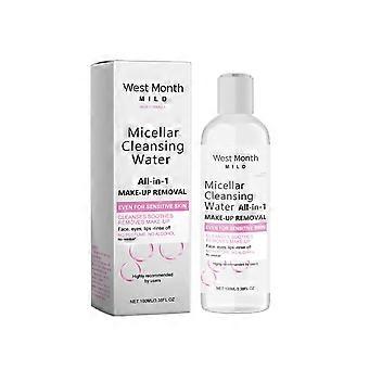 Démaquillant doux West Month, dissout le maquillage du visage en douceur, nettoie efficacement et sans irritation.