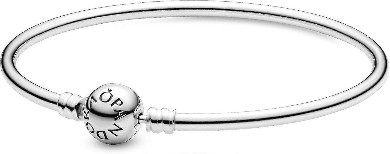Bangle Bracelet with  Clasp silver