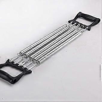 Removable Steel Spring Chest Expander Black, 5-Way Adjustable for Arm & Chest Workout