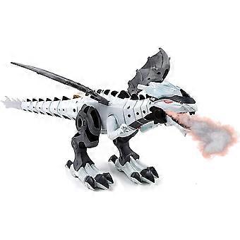 Wekity Toysery Walking Dinosaur Toy med eldsprutande drakdimma, realistiska ljud och simulerade röda eldljus från munnen
