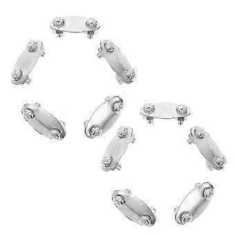 Bike Mudguards Clip Fixed Buckle for Outdoor Use 160Pcs Silver Set