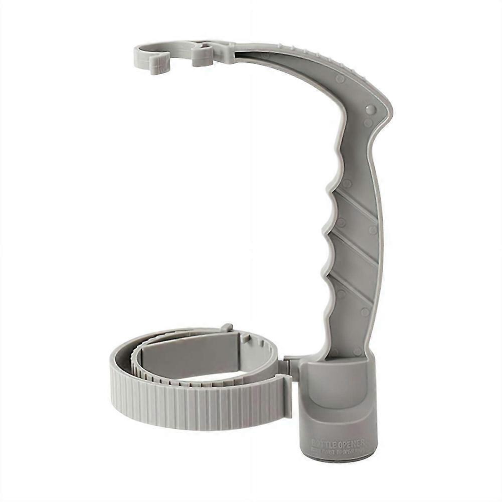 2 Pack Adjustable Beverage Bottle Handle Holder, Multi-Purpose Oil Pot Handle Rack Grey