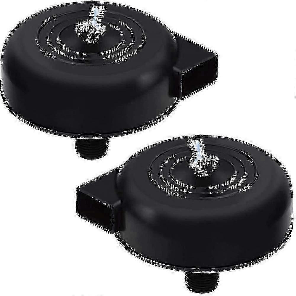 2pcs 16mm Compressor Air Filter with 3/8PT Thread Black