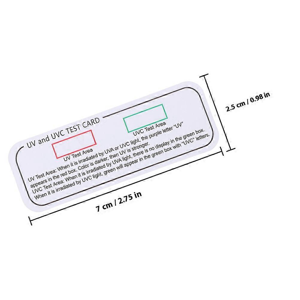5pcs UVC-UVA Testing Cards UVC Light Identifying Tools UVA Testing Strips Indicator Cards