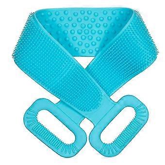 Sxbd Extra langer 90 cm/36 Zoll Silikon-Rückenschrubber, kompatibel mit Dusche, doppelseitiger Badewannen-Körperschrubber, Tiefenreinigungs-Peeling