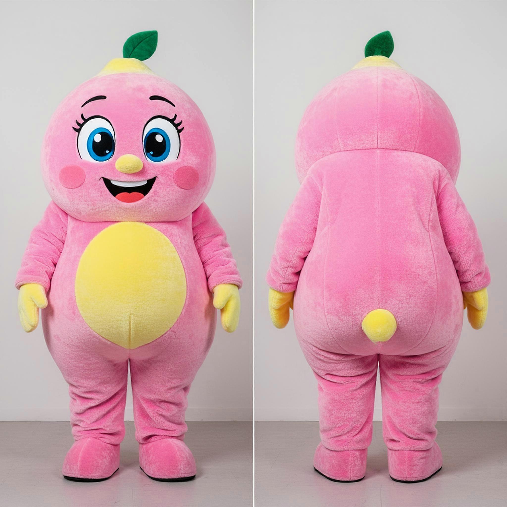 MASTICOT Pink Plush Lemon Mascot