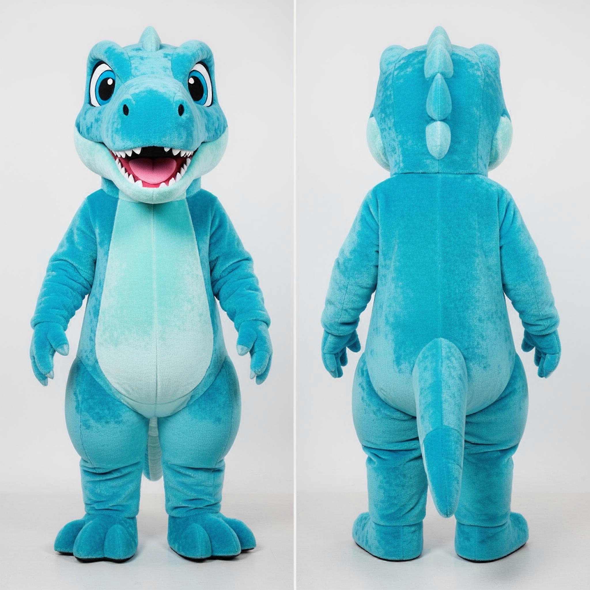 MASTICOT Cyan Padded Deinonychus Mascot