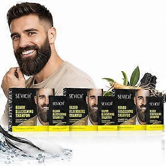 Beard Dye Shampoo for Men - Instantly Easy Coloring, Nourishing & Skin Friendly Formula, 4 Week Long-Lasting Color,10x15ml Travel Friendly Packets&