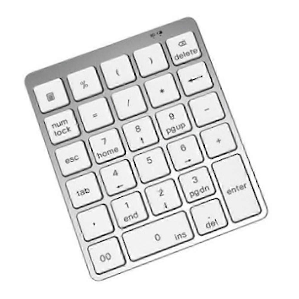 28-key Bluetooth Wireless Numeric Keyboard, For Laptop, Tablet, Smartphone