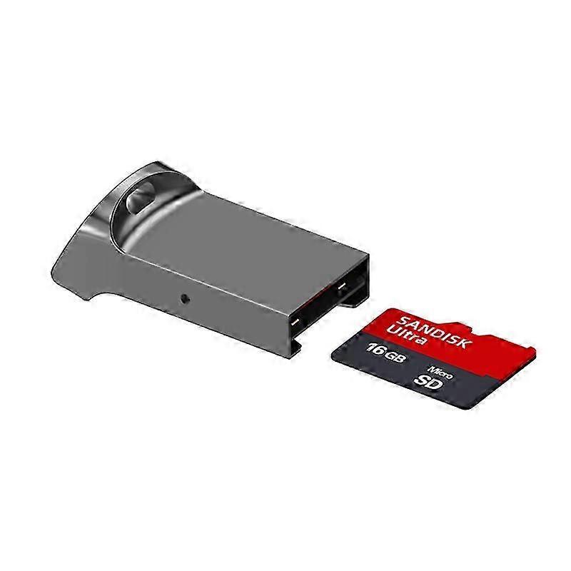 Zinc Alloy MicroSD Reader USB 2.0