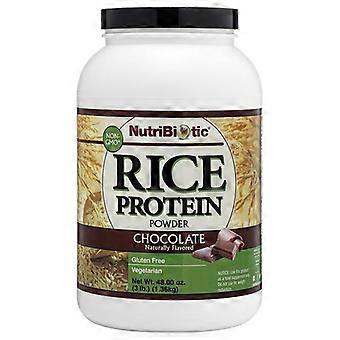 NutriBiotic Rice Protein Powder Chocolate,3 Lbs