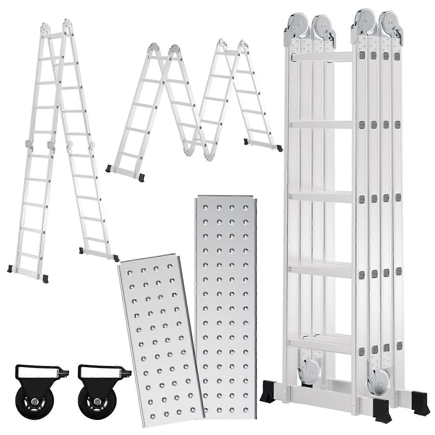 Multitrap - Vouwladder - Werkplatform - Steigertrap - Aluminium Trap