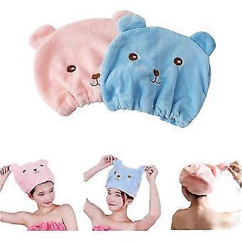 6PC Quick-Dry Hair Turban Cap Set