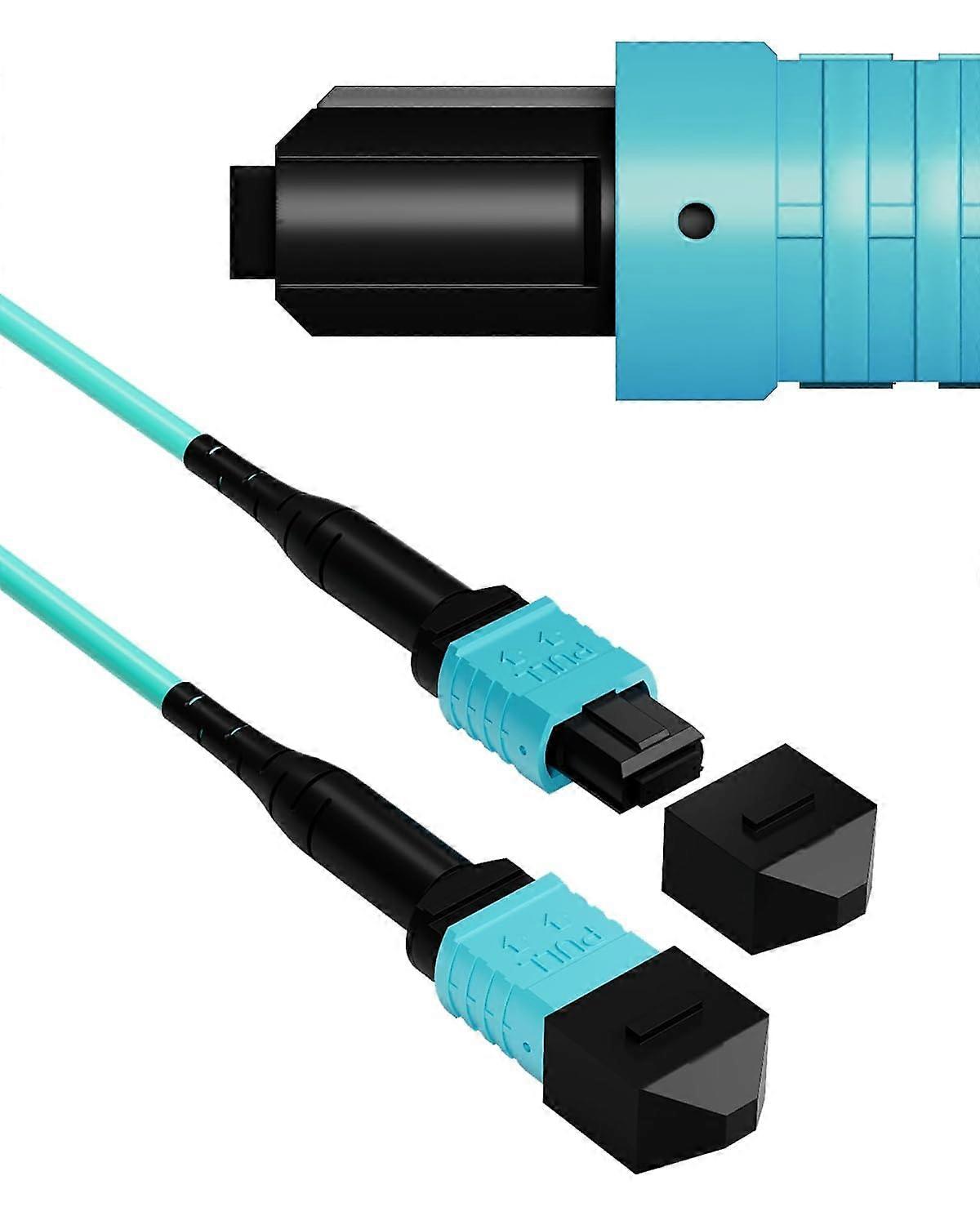 MPO Fiber Patch Cable 3FT OM3 12 Core Type B MTP Compatible LSZH Speed Data Link