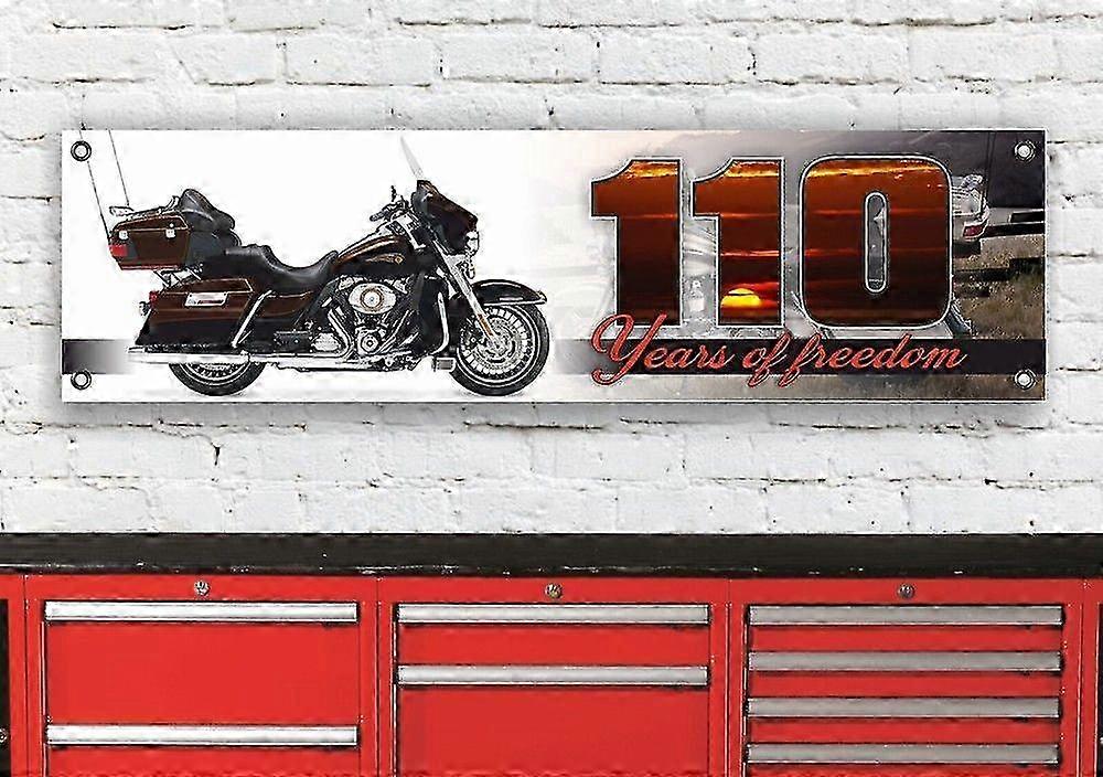 Banner Harley Davidson Electroglide 110th Anniversary