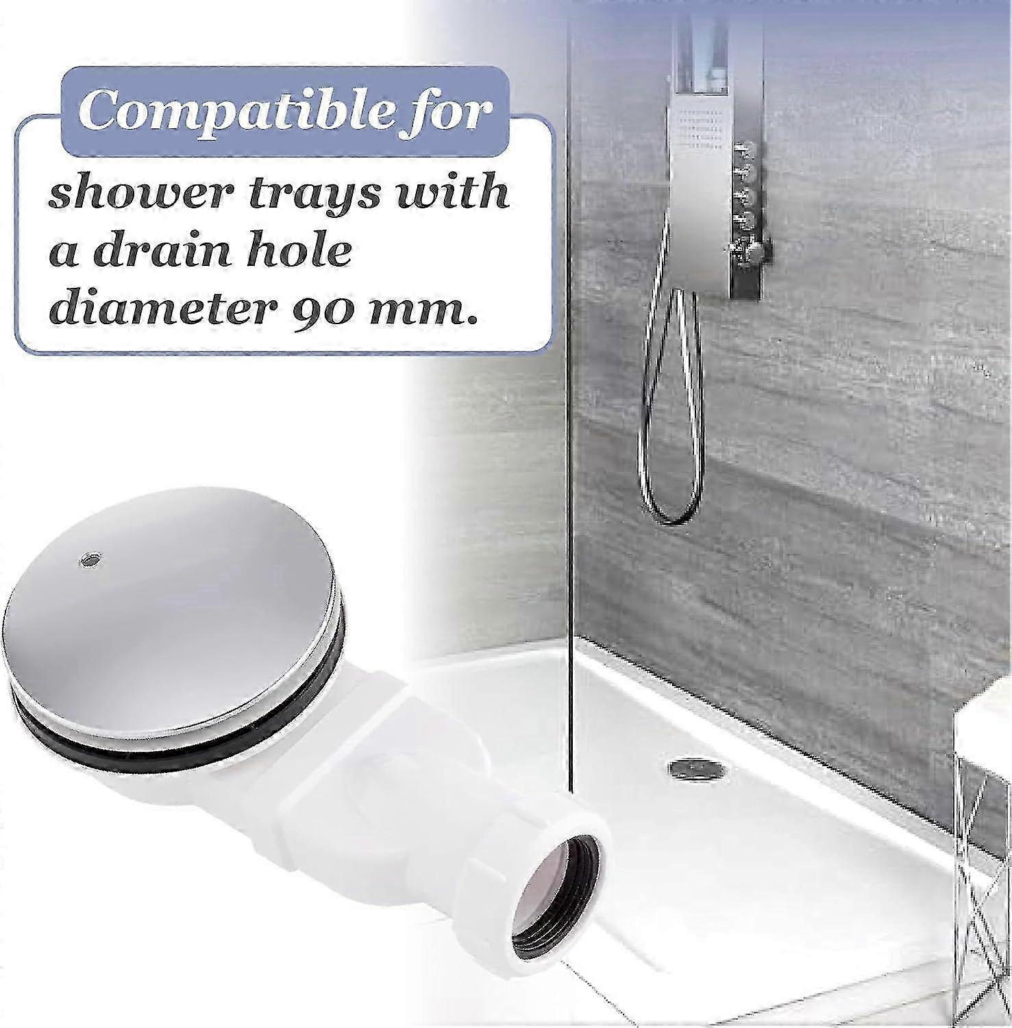 Stainless Hair Strainer Flat Drain Kit