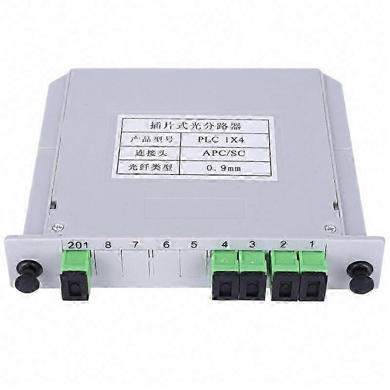 PLC Optical Fiber Splitter 1x4 SC-APC Single Mode Blade Module