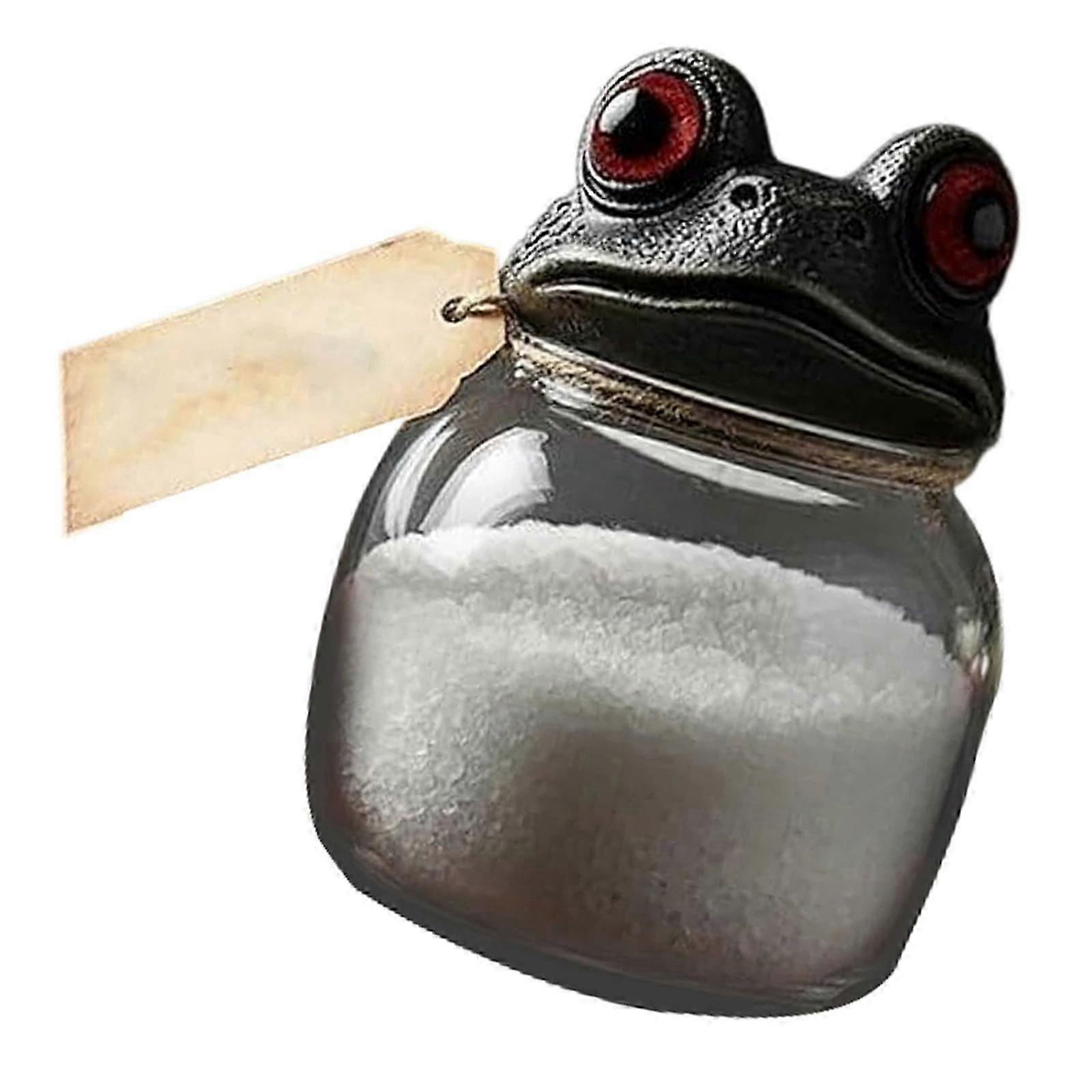 Rustic Frog Apothecary Storage Jar
