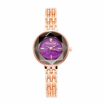 Veeki Damen Dekorative Uhr Sternenzifferblatt Kleine zarte Armbanduhr Damen Armband Uhr