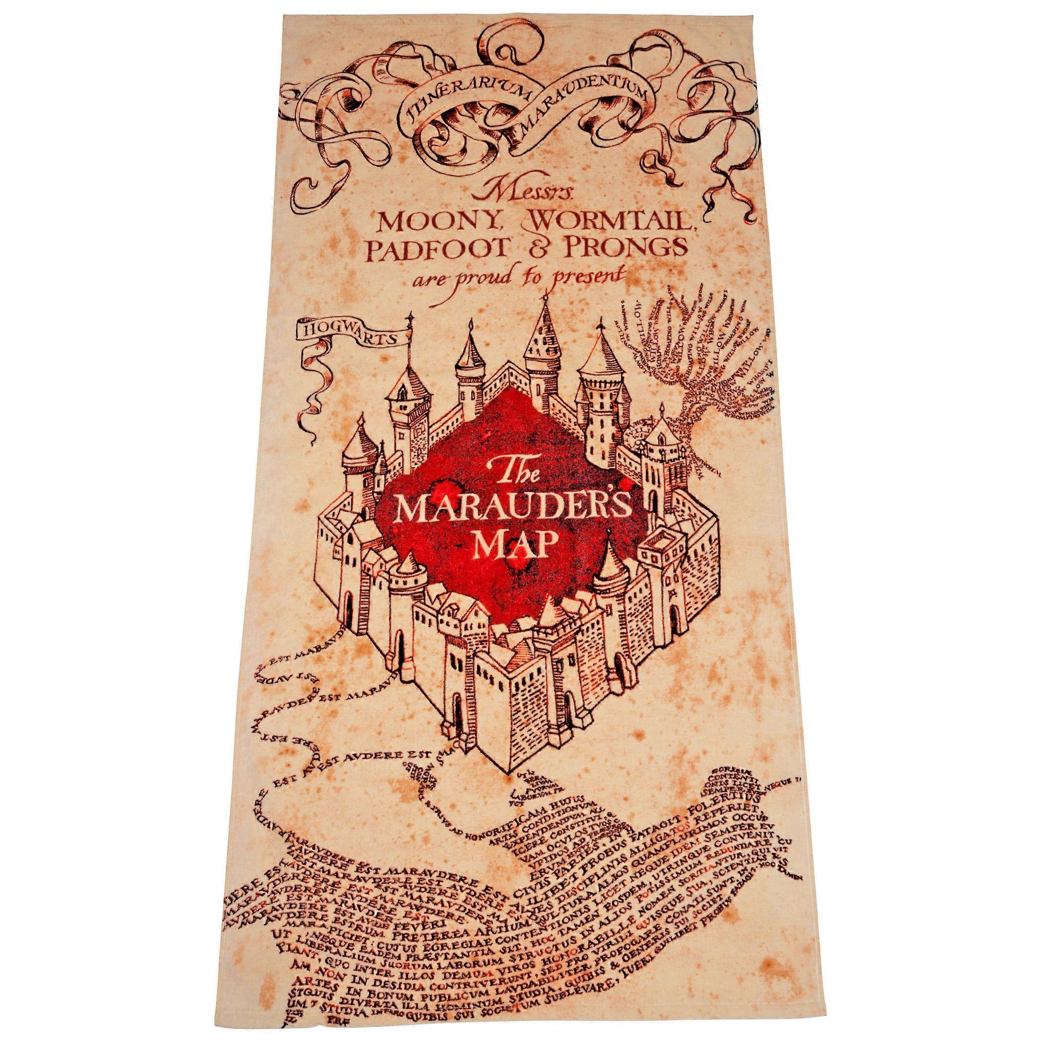 Harry Potter Marauders Map Beach Towel