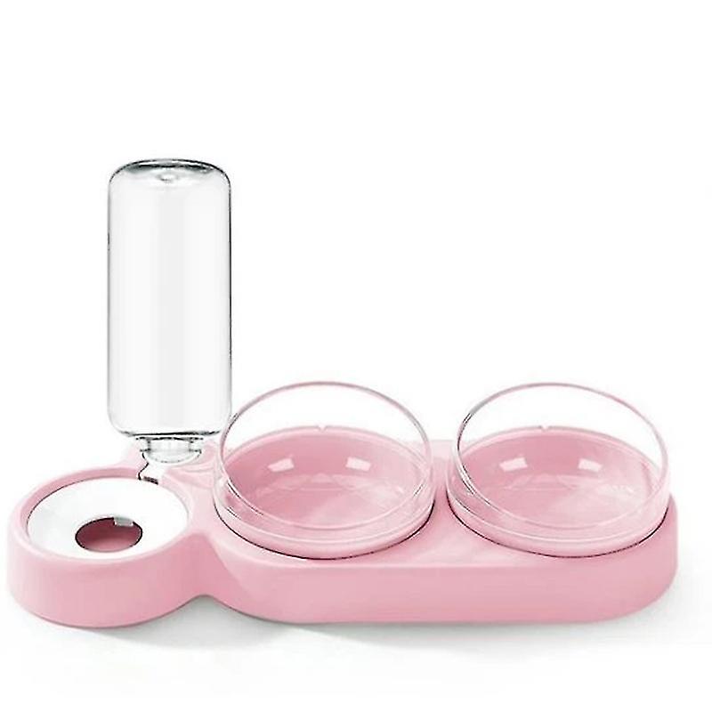 Dog Cat Bowl Feeder 3 In 1 Pet Feeder And Automatic Water Dispenser For Small Medium Size Dog Cat @bugu