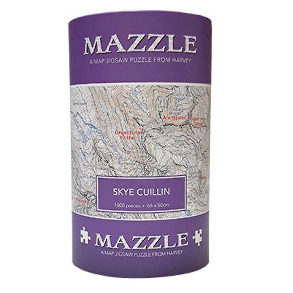 Mazzle Map Jigsaw Skye Cullin 1000 piece by Harvey Maps