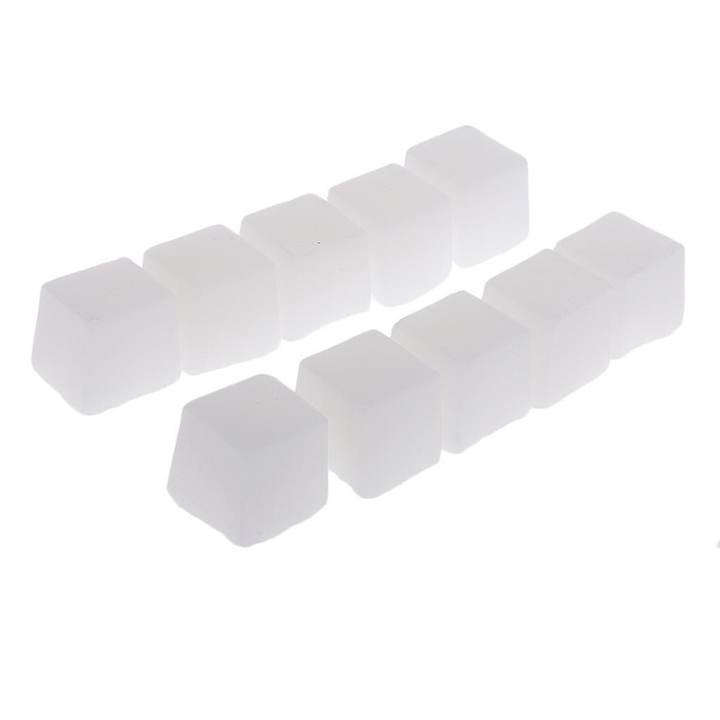 10 Pieces Cube Paraffin Wax Blocks for DIY Candle Making Supplies White