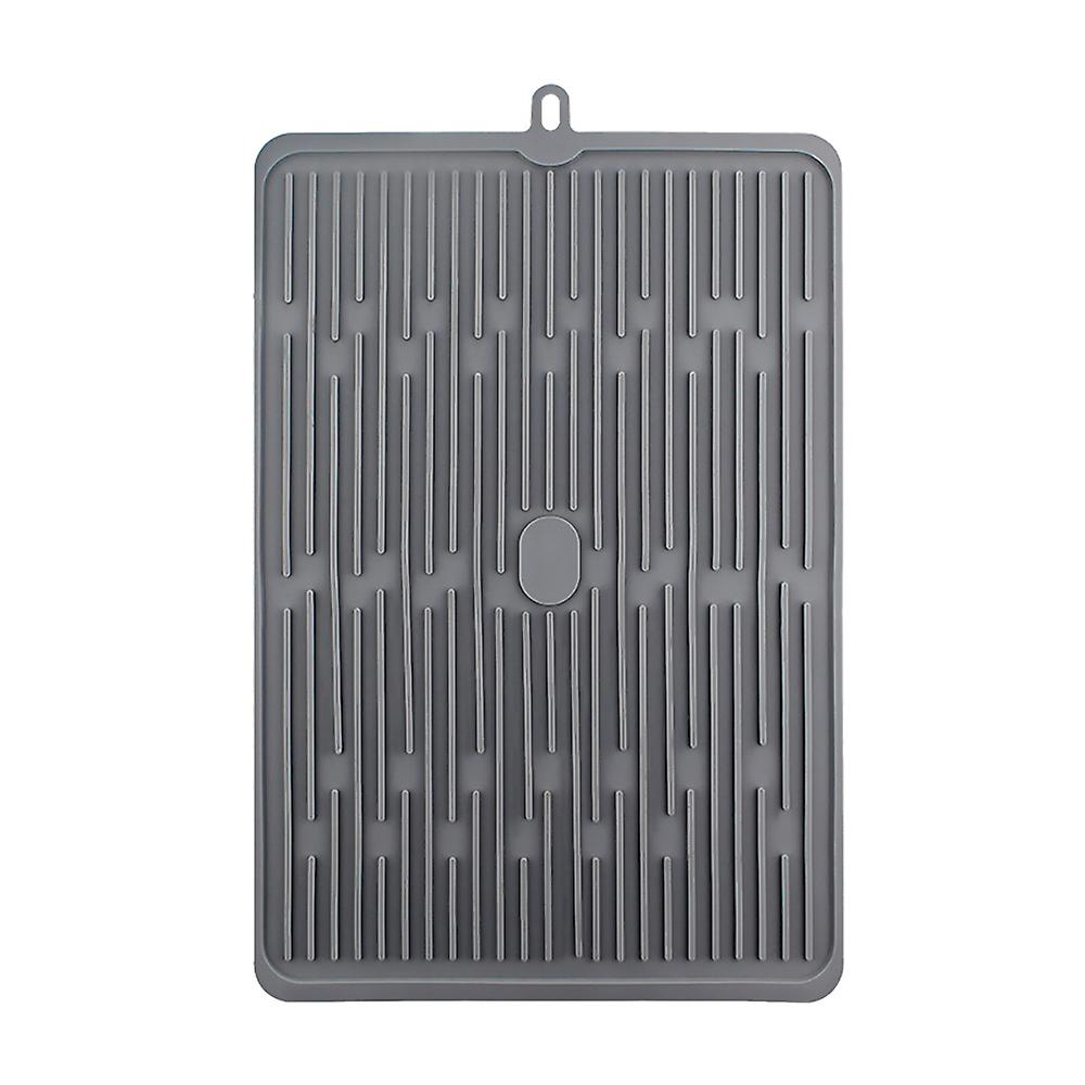 Kitchen Sink Silicone Drying Mat Multifunctional Drain Pad Dish Draining Tray(47*30*0.5cm)