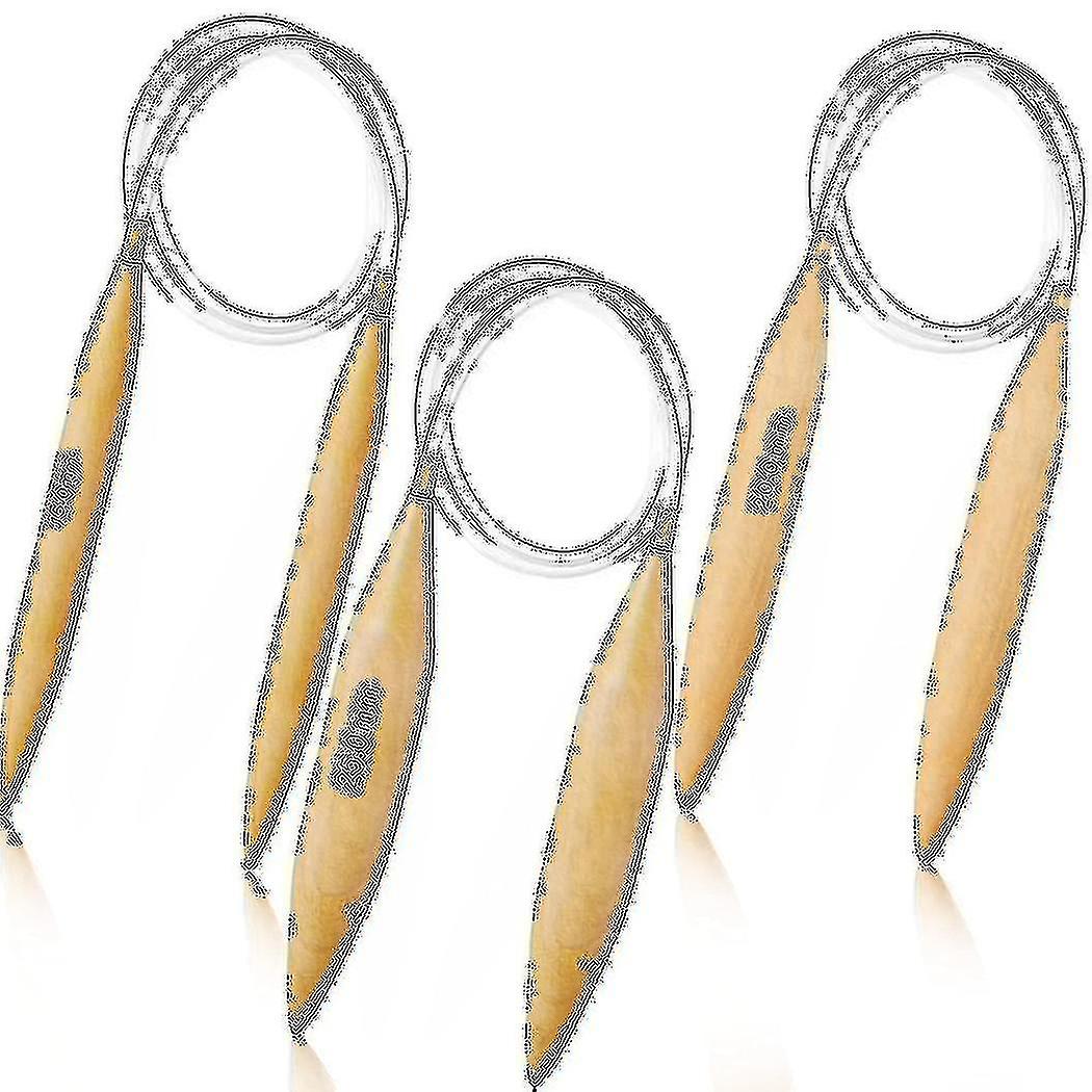Bamboo Circular Knitting Needles Set Oversize Circular Knitting Needles Jumbo Needles For Chunky Ya