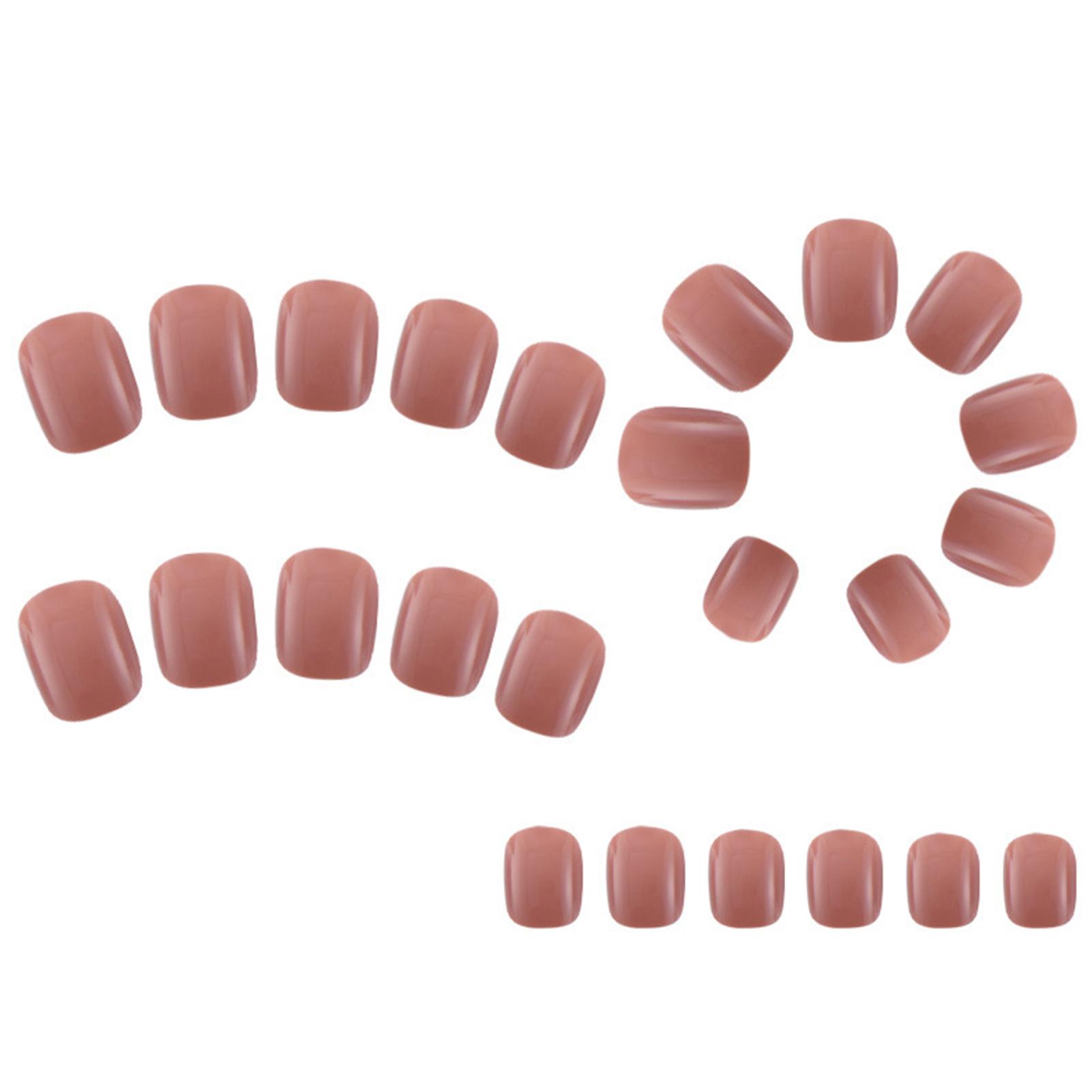 Manicure Solid Short Fake Nails Charming Comfortable Riutilizzabile Manicure Nails For Finger Nail DIY At Home
