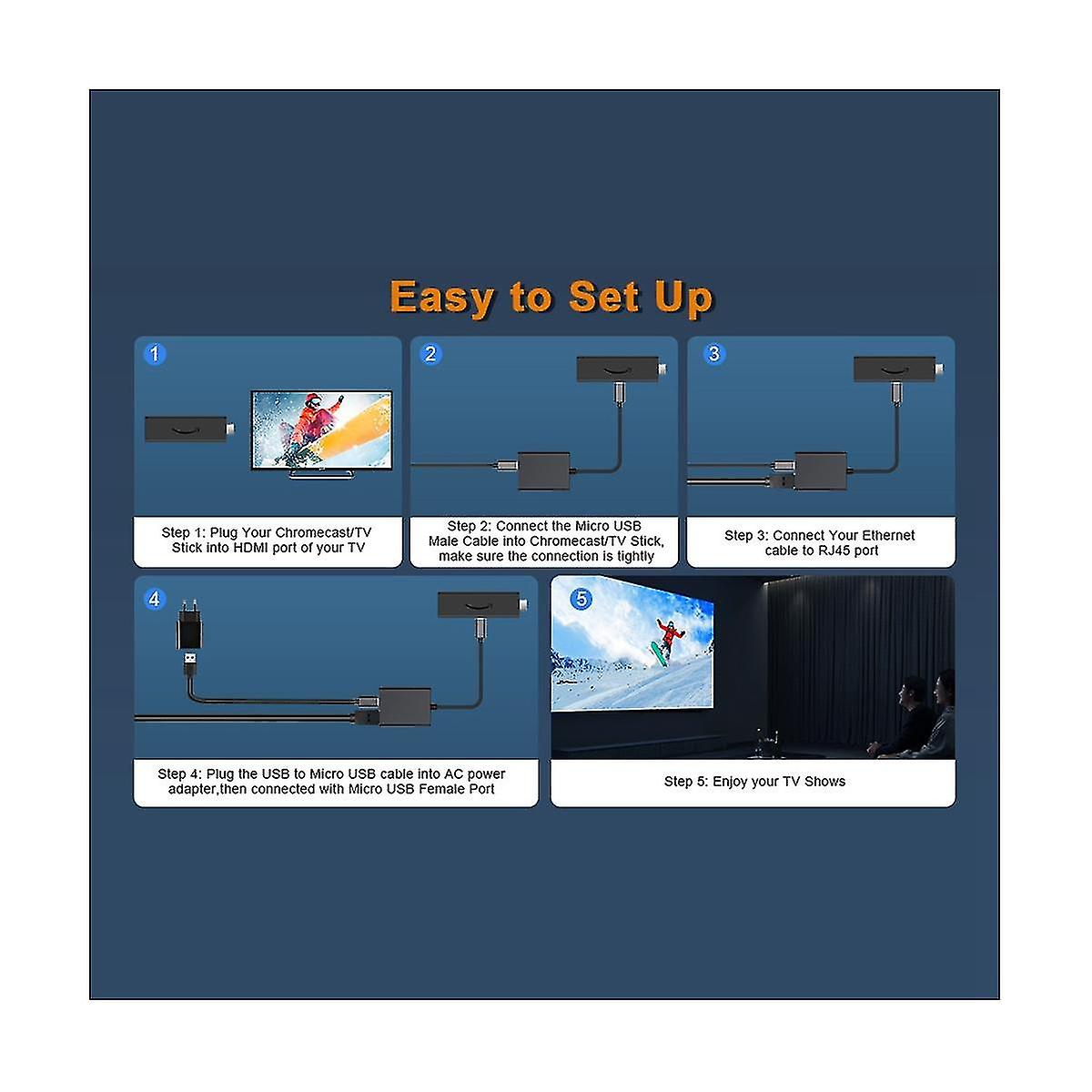 -usb Network Card Ethernet Adapter -usb To 100m Network Card For 4k Stick Ethernet Switch Router