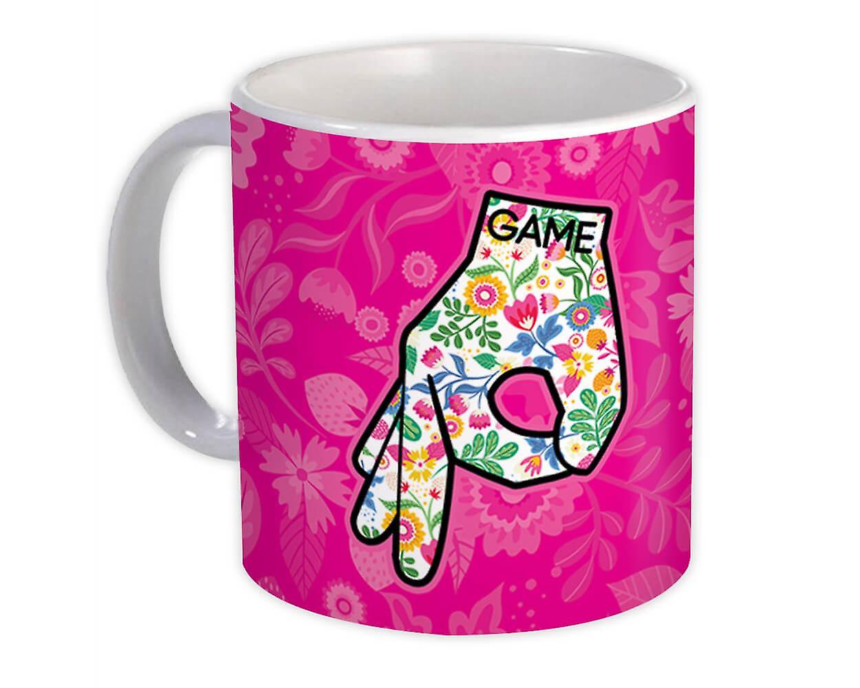 Presentmugg: Game Flowers Hand Fingers