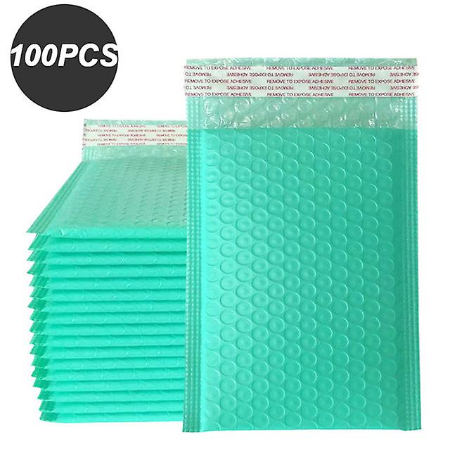 Bubble Wrap 100 Pcs Blue Bubble Padded Envelopes Shipping Packaging Small Business Green 13*18cm