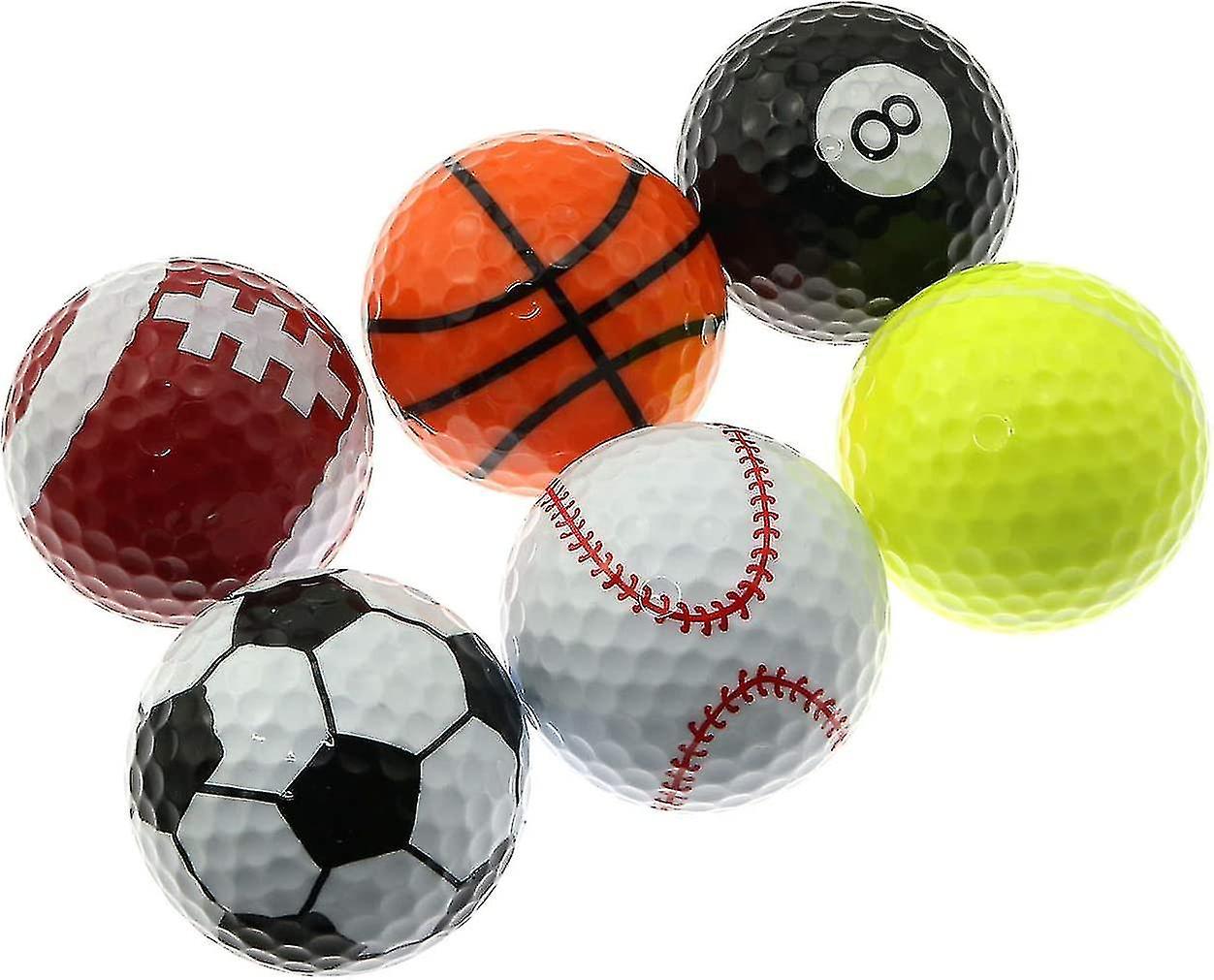 6 Pack Practice Golf Balls