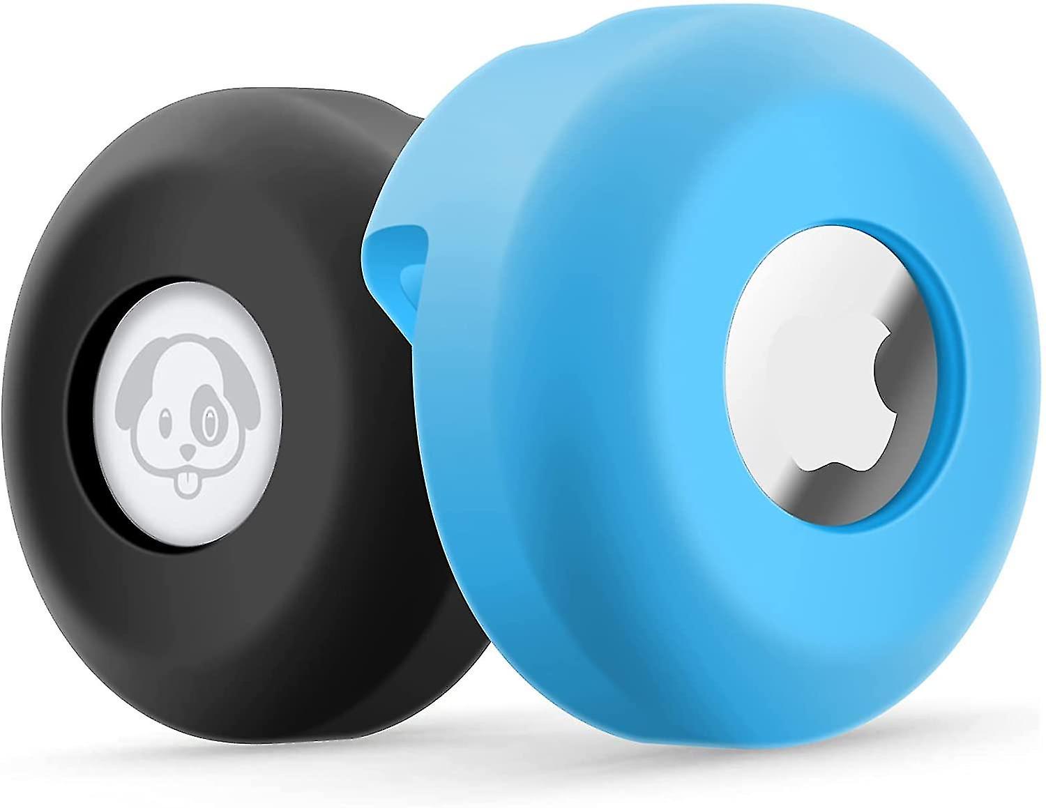 Airtag Dog Collar Holder [2 Pack] Silicone Waterproof Protective