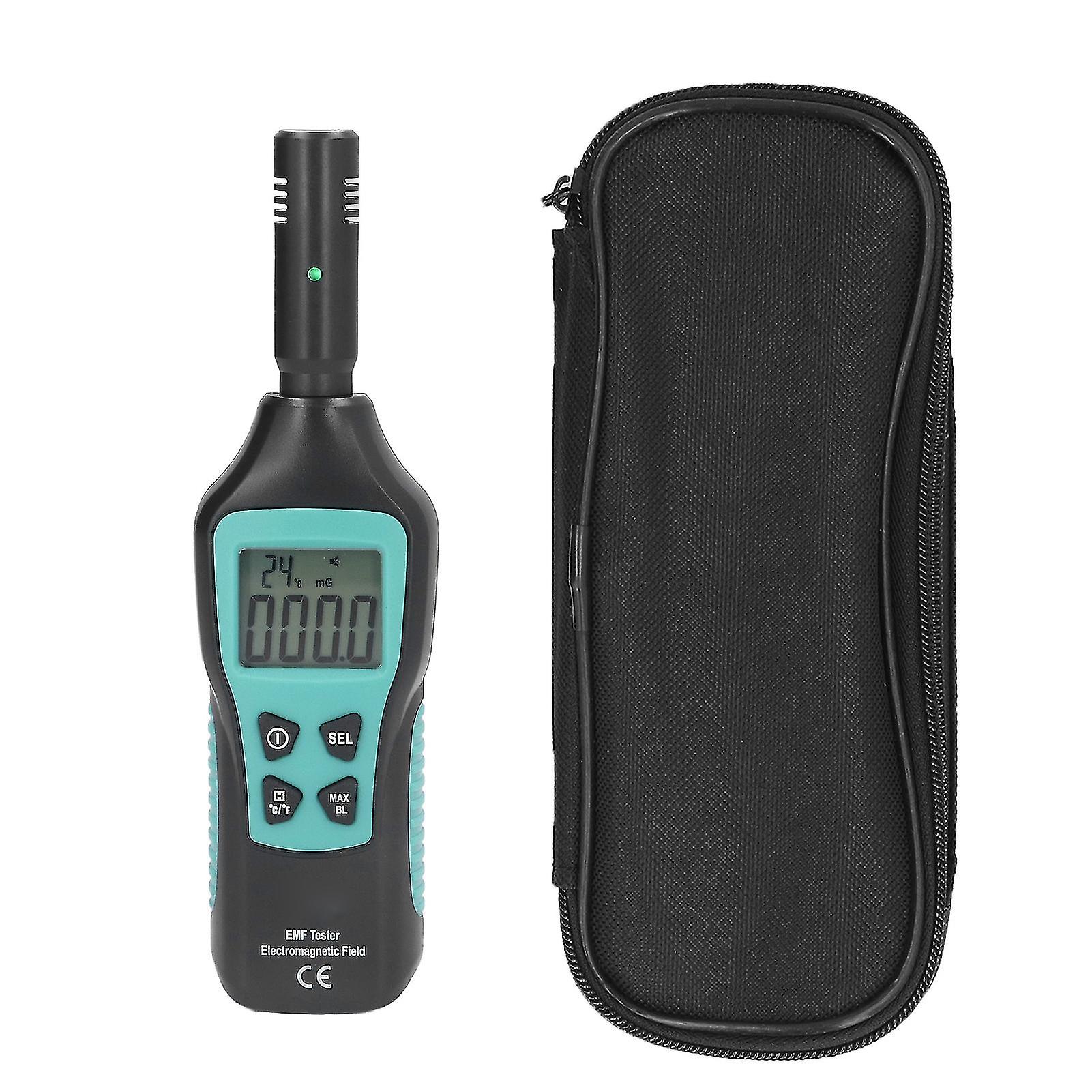 FY876 EMF Meter Electromagnetic Radiation Detector Household Radiation Monitor with LCD Display Digital Dosimeter for Safety Testing