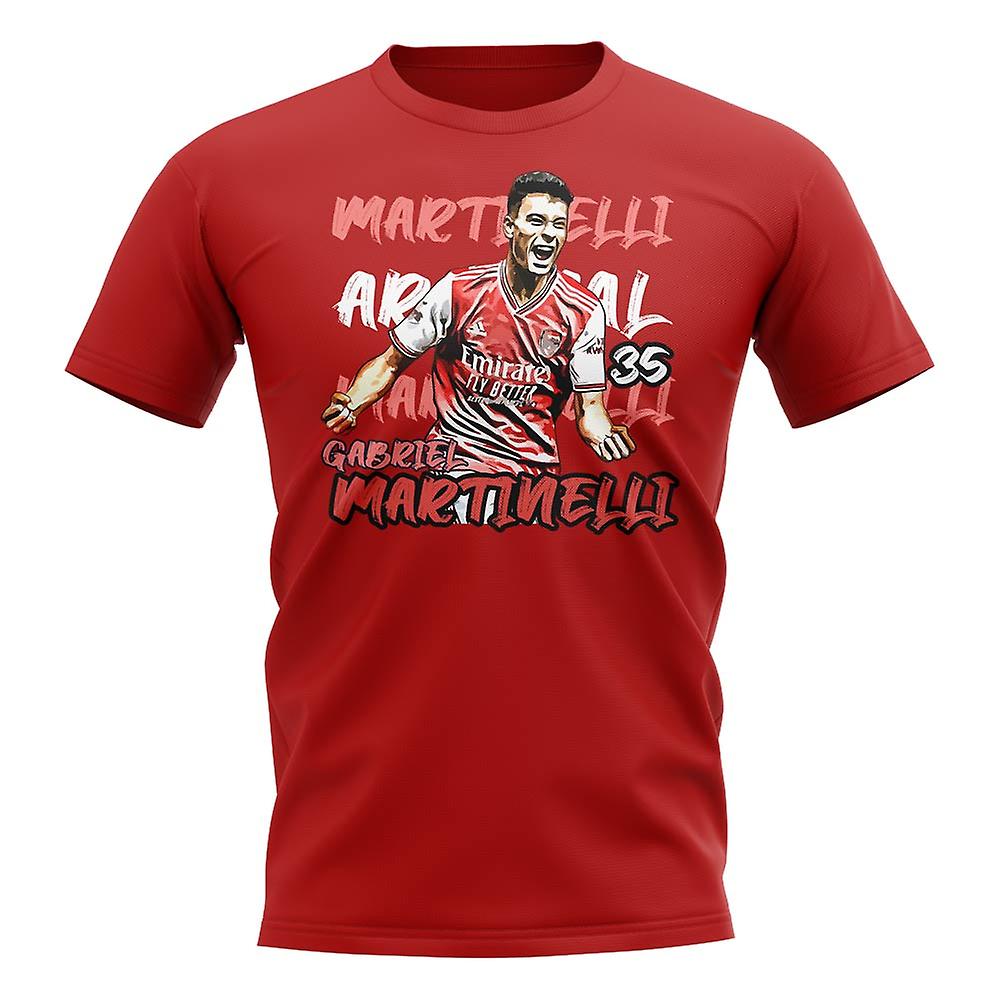 Gabriel Martinelli Graphic Player Tee (Red)