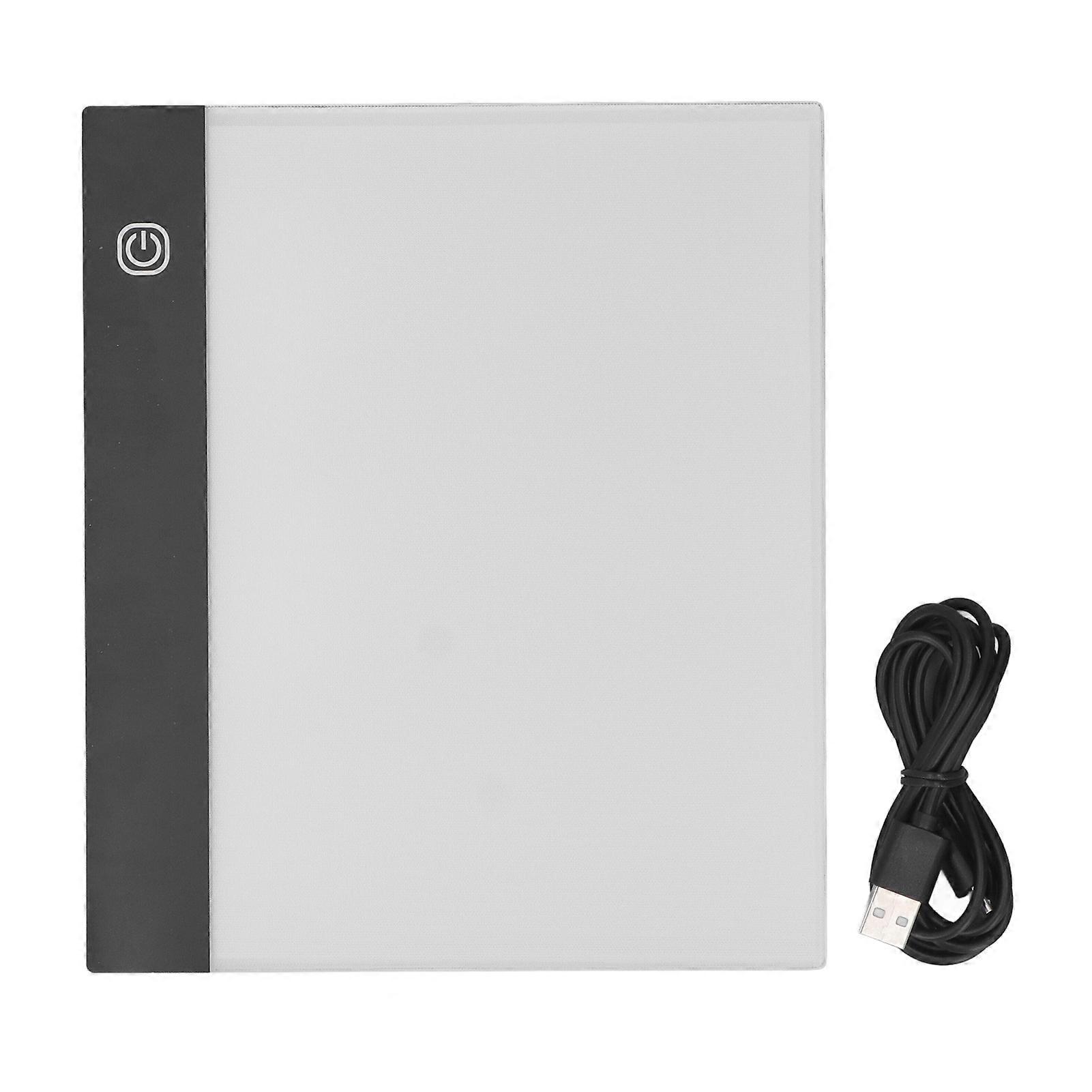 Ultra-thin LED Light Box, Portable, Dimmable, A5 Size, for Drawing and Painting, 6 Brightness Levels