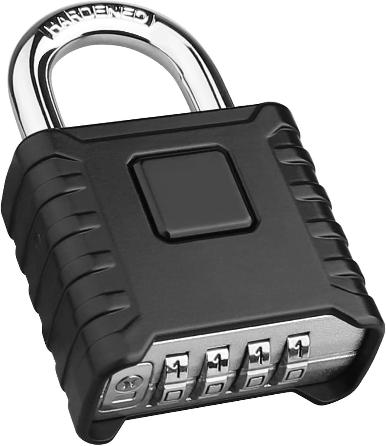 Heavy duty combination padlock, large outdoor padlock [one click unlock, high safety and weather resistance]