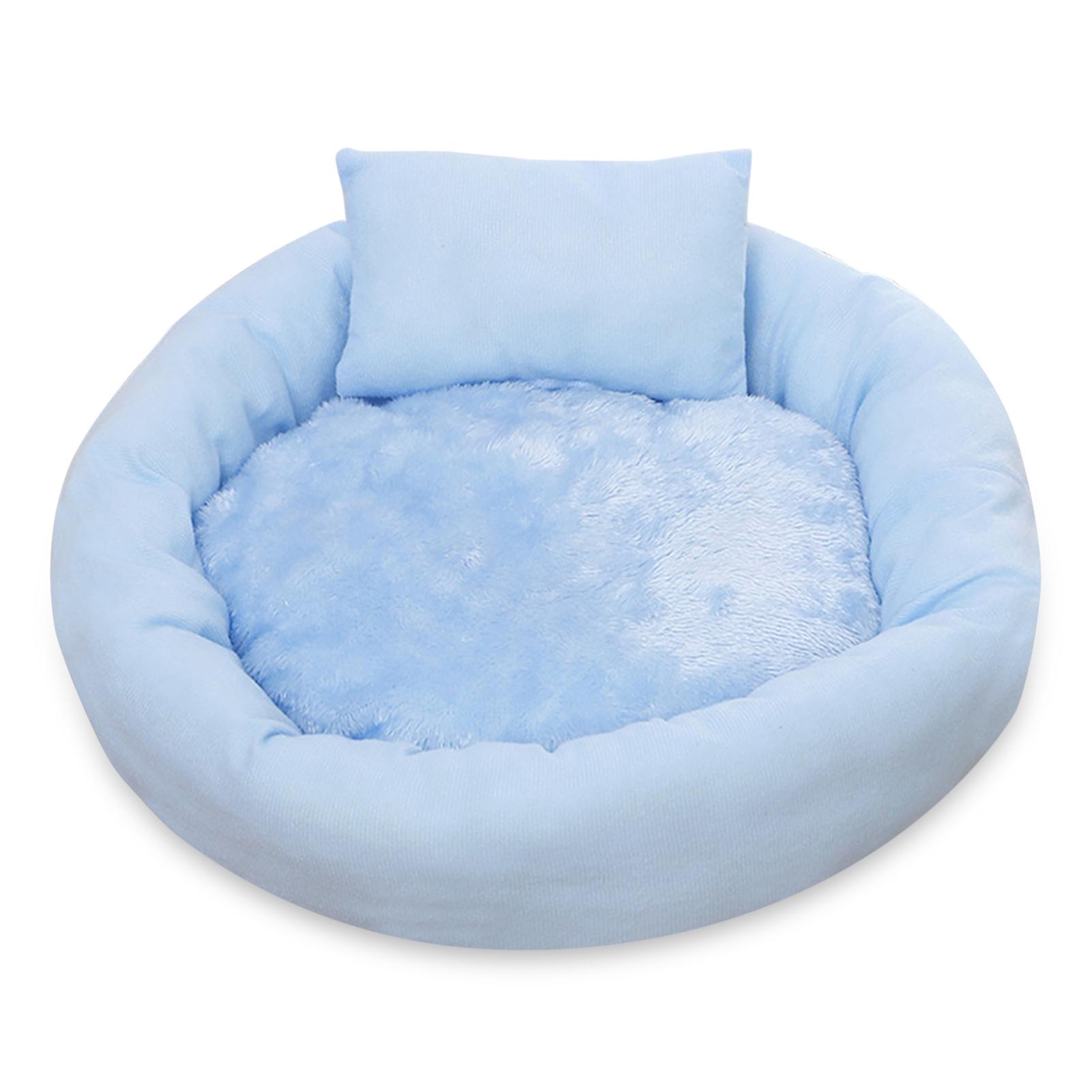 Soft Cat Bed Creative Egg Tart Round Pet Bed Comforable Warm Pet Cushion