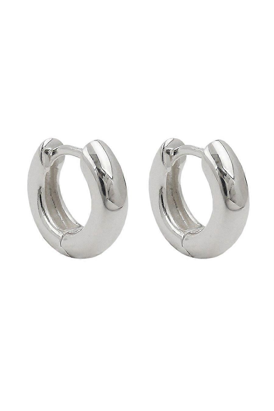 Hinged Hoop Earrings 12,5x4mm Silver 925 - Gl93623