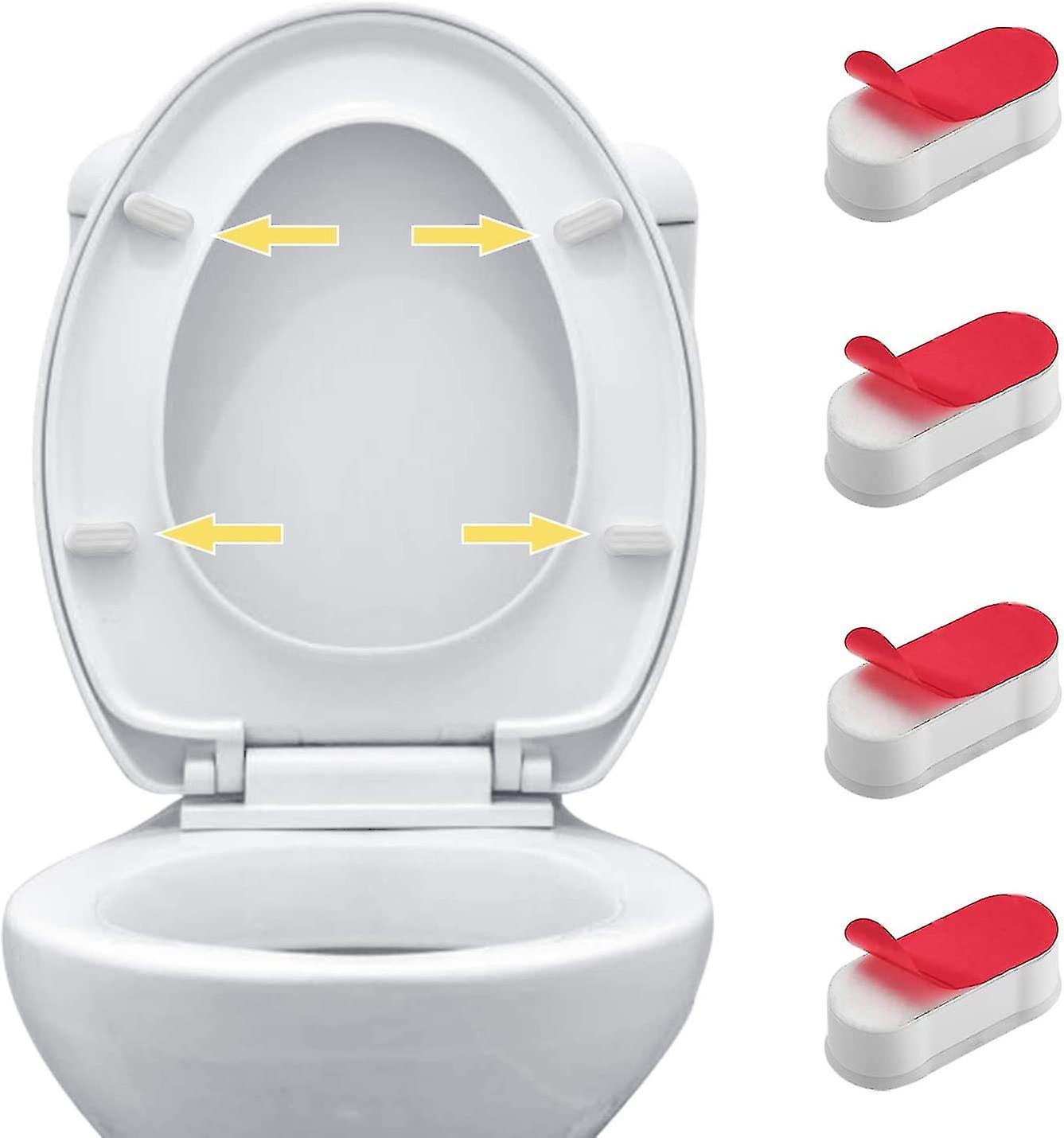 Toilet Seat Bumper Kit - 4 Pack for Bidet Compatibility