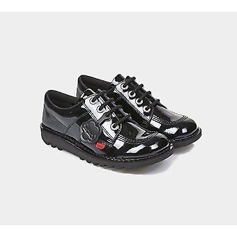 Kickers Kick Lo 113499 Patent Youth Shoes Boots