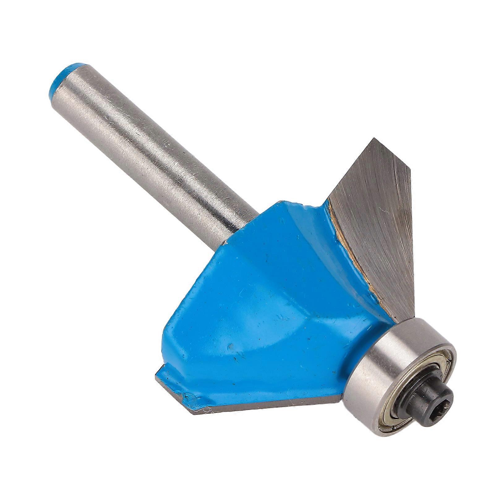 Router Bit 45 Degree 1/4in Round Shank Chamfer Tool with Top Bearing for Woodworking1/4x5/8 
