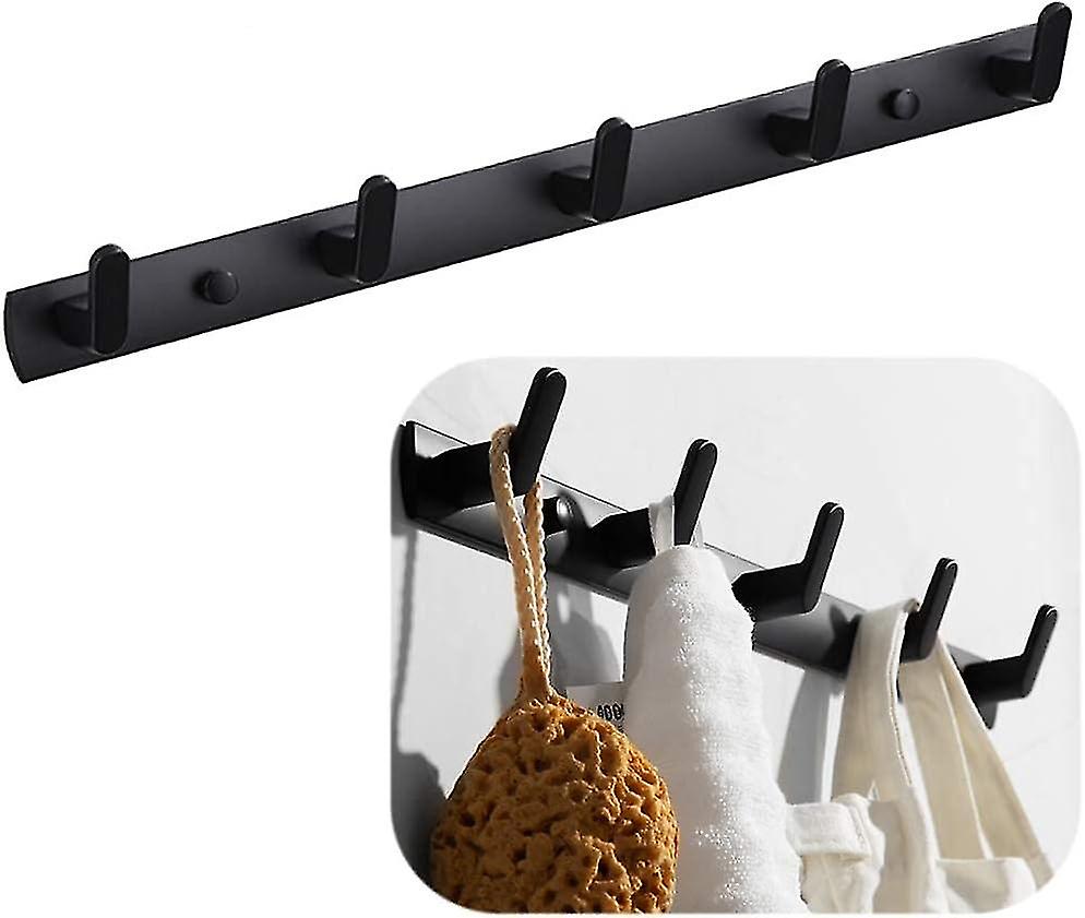 Wall Mounted Coat Rack with 5 Hooks