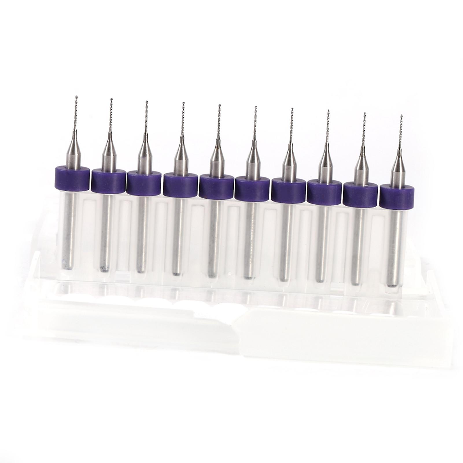 10Pcs PCB Print Circuit Board Carbide Micro Drill Bits Tool Drilling Holes (0.5mm)